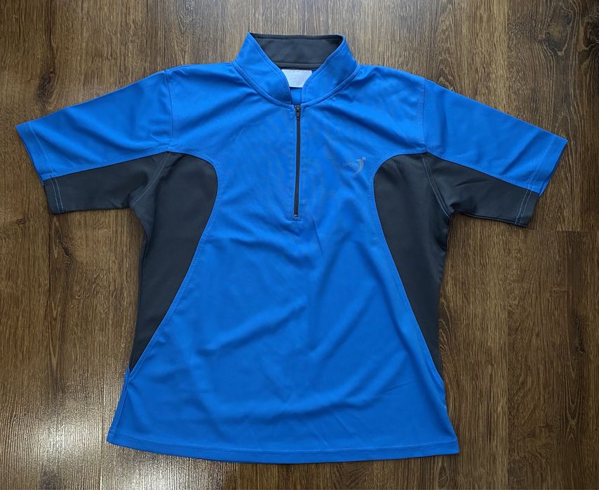 Błękitna koszulka na rower, rozmiar M/L