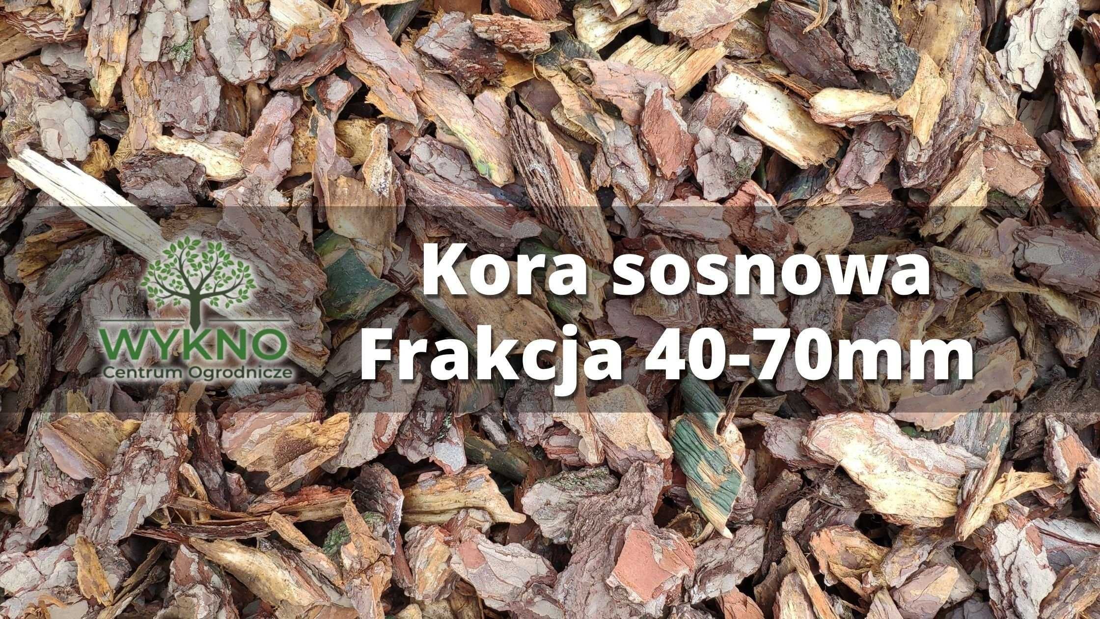 Kora SOSNOWA ogrodowa TRANSPORT worki 80l drobna średnia gruba