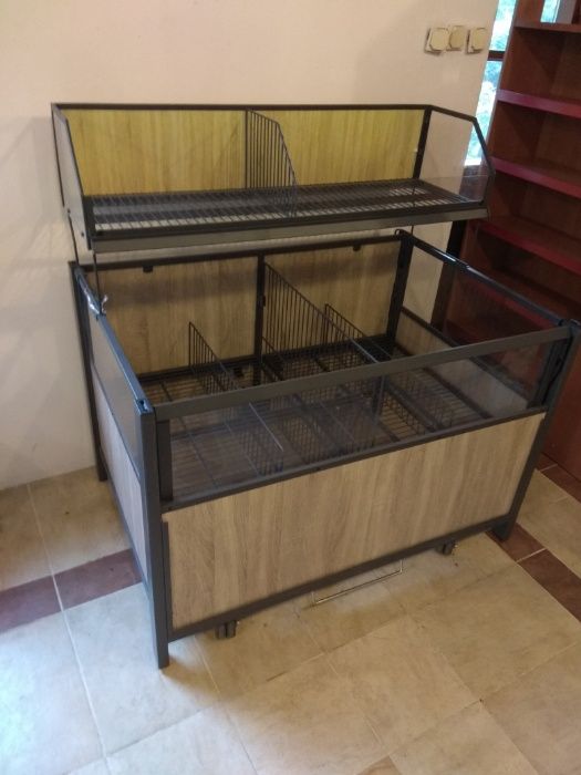 Kosz sklepowy ekspozycyjny odzież wyprzedaż wyposażenie sklepu stojak