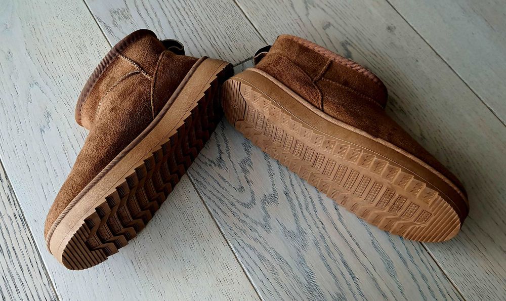 Botki 40 41 26 cm damskie z futerkiem