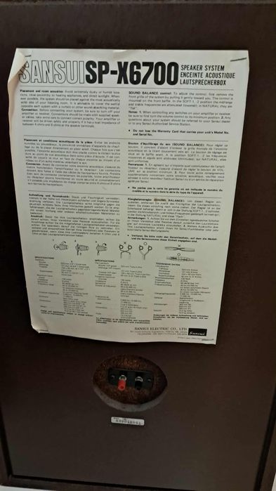 Sprzedam kolumny Sansui SP-X6700 vintage
