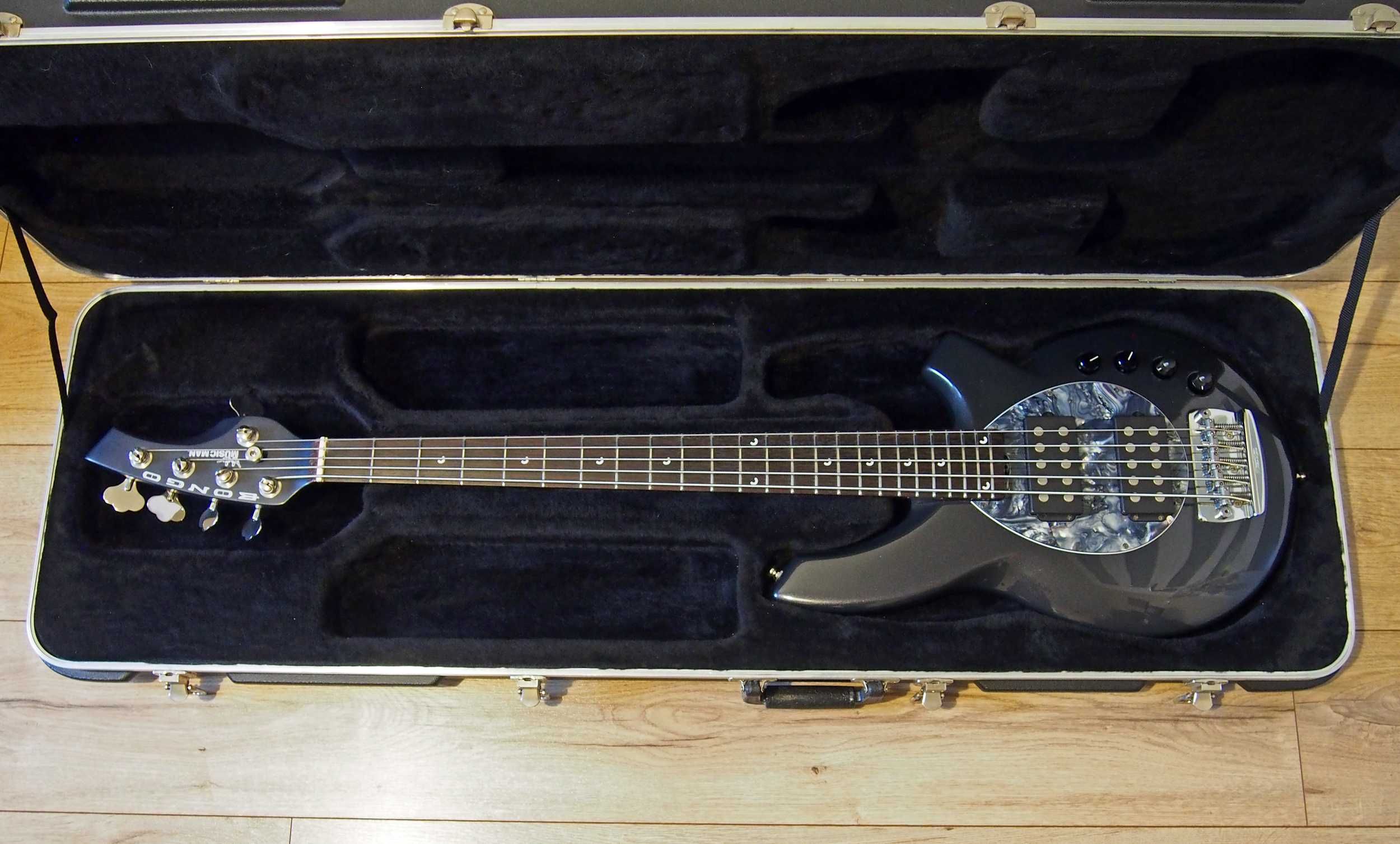 Gitara Basowa Music Man Bongo 5 HH Sapphire Black
