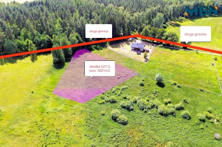 Sprzedam piękną działkę budowlaną mazury, Kamionki g. Giżycko, OKAZJA!