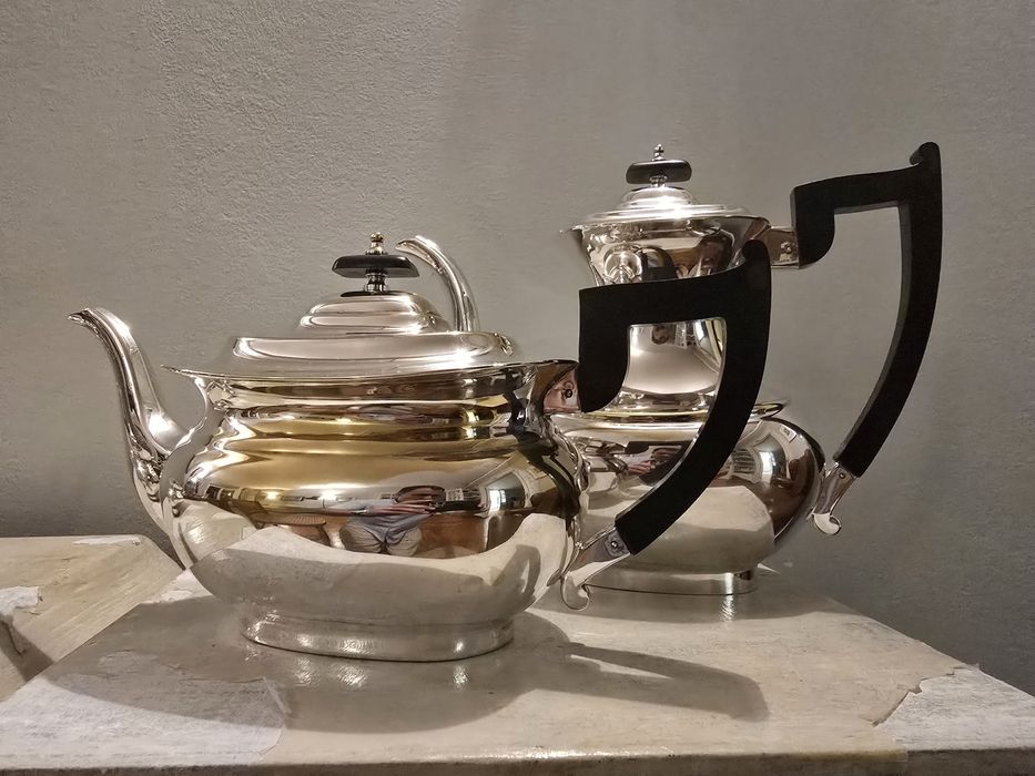 Serviço de chá plaqueado Vintage