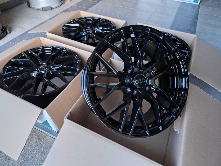 Alufelgi 18 5x112 Audi A3 A4 A6 A8 Q3 Q5 Czarne Nowe ! 419#