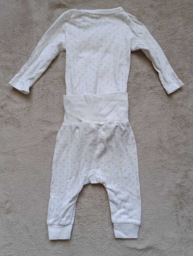 Komplet set zestaw body kopertowe i spodnie bawełna H&M rozmiar 68