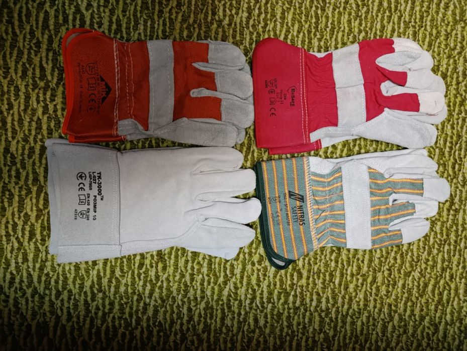 Продам новые спилковые и х/б -спилковые  перчатки