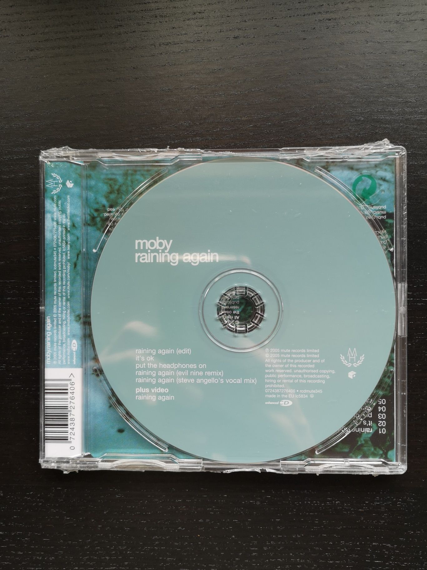 Moby [ Single Colecionador ] Raining Again