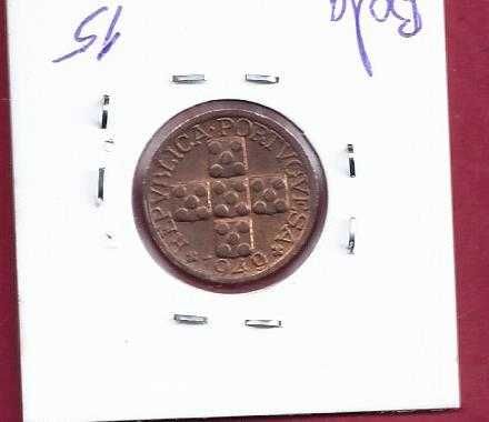 MOEDA da Republica  XX  centavos  1949   Cobre   Bela