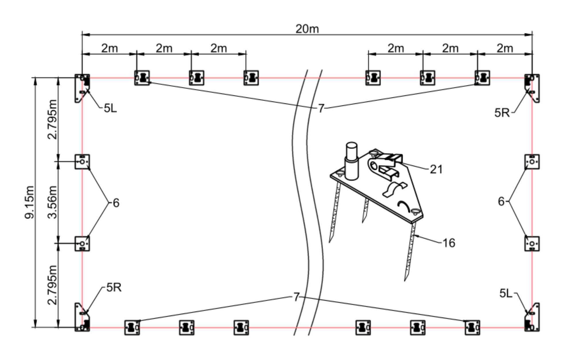 Hala namiotowa namiot łukowy 9,15x26m magazyn wiata garaż zadaszenie