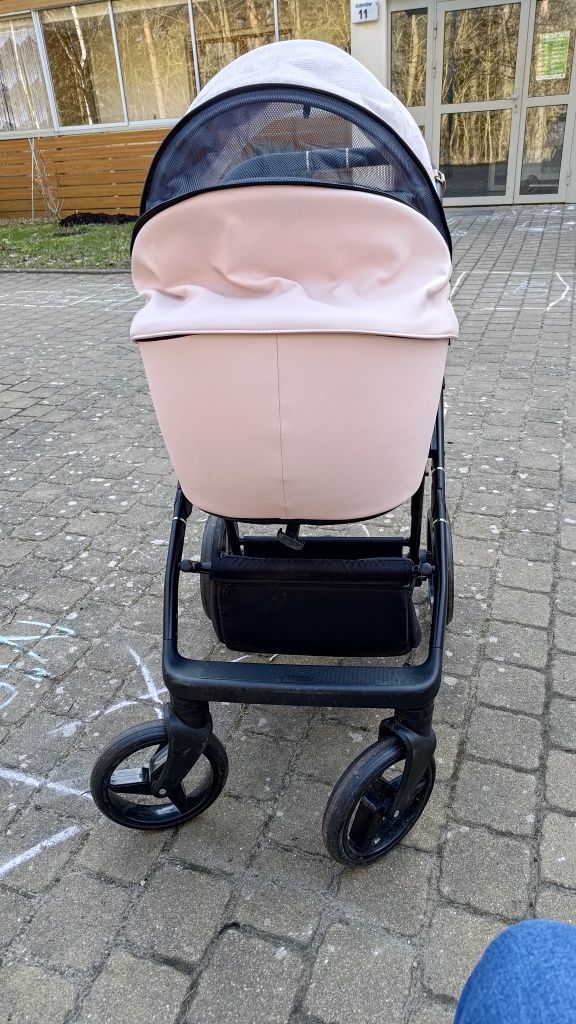 Wózek Adamex Blanc różowy wersja limitowana na gwarancji 2w1