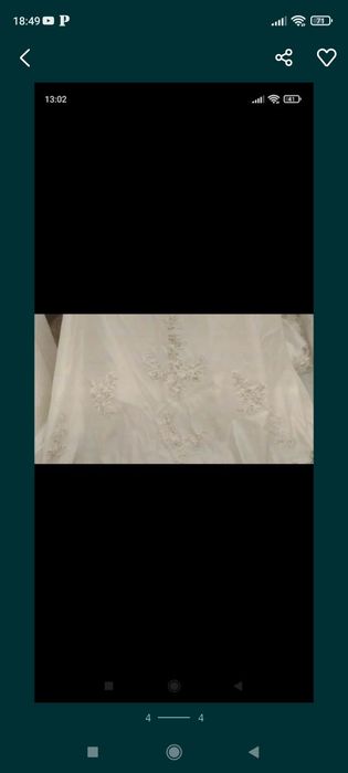 Vestido de casamento muito bonito e elegante