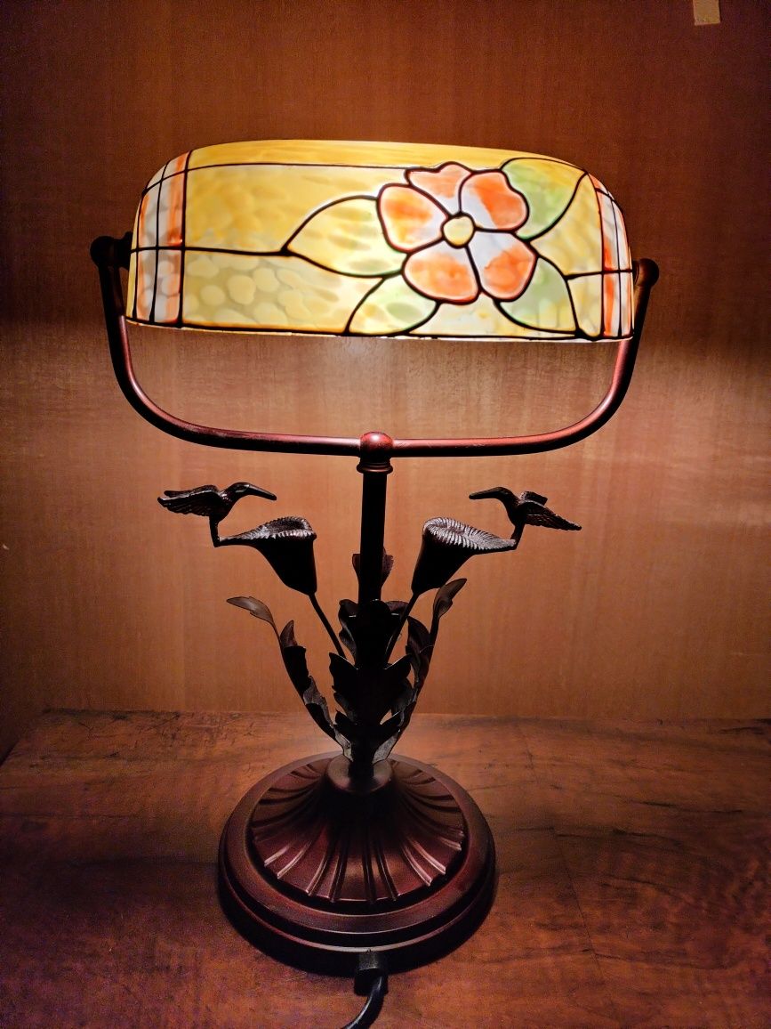 Lampa gabinetowa biurkowa Tiffany