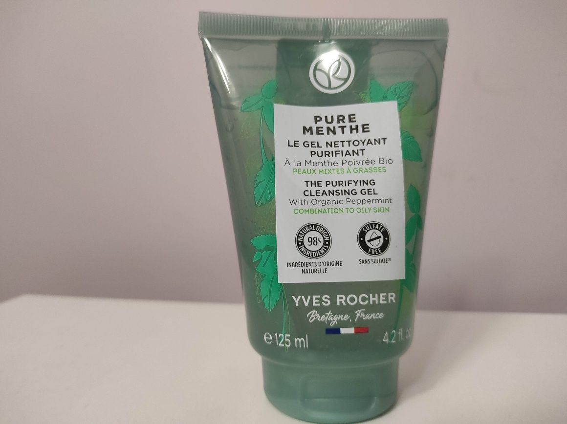 Yves Rocher żel do twarzy nowy Pure Menthe