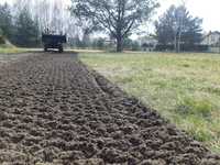 Usługi glebogryzarka separacyjna wyrównywanie terenu trawnik niwelacja