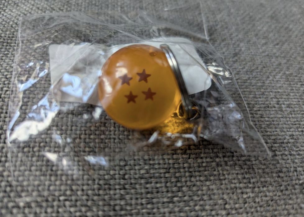Dragon Ball Z Brelok kryształowej czterogwiazdkowej smoczej kuli