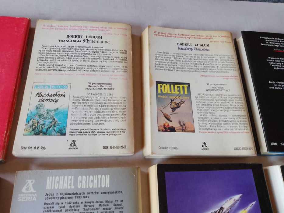 Zestaw  powieści, sensacja, thriller