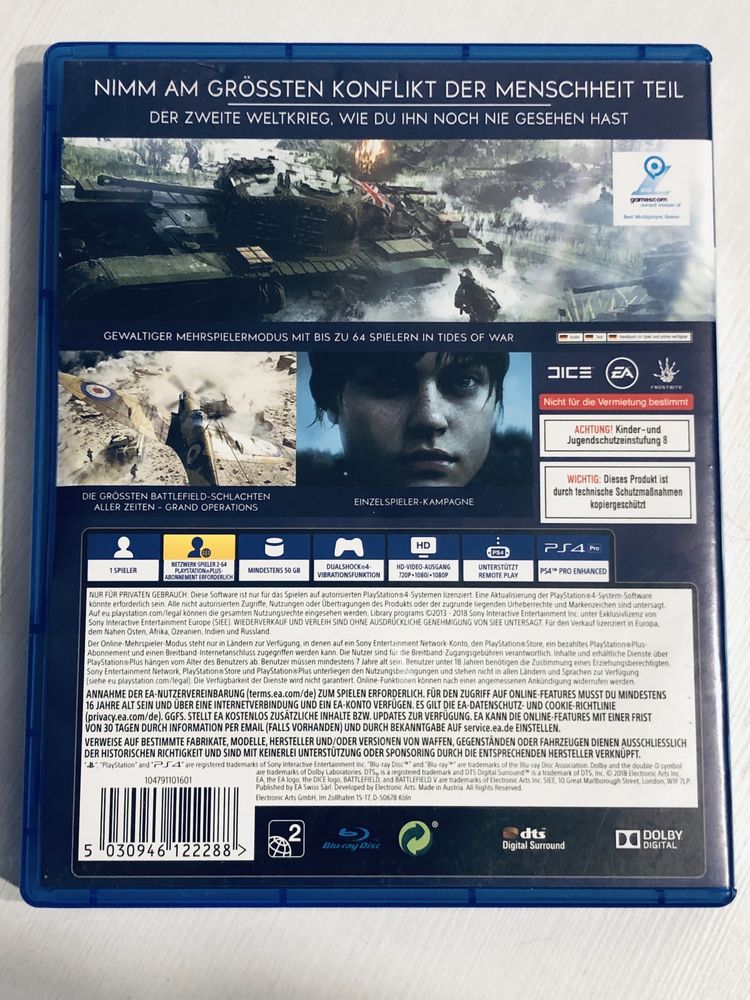 Battlefield V 5 uncut pl gra na ps4 gry playstation ps5 pro ea games