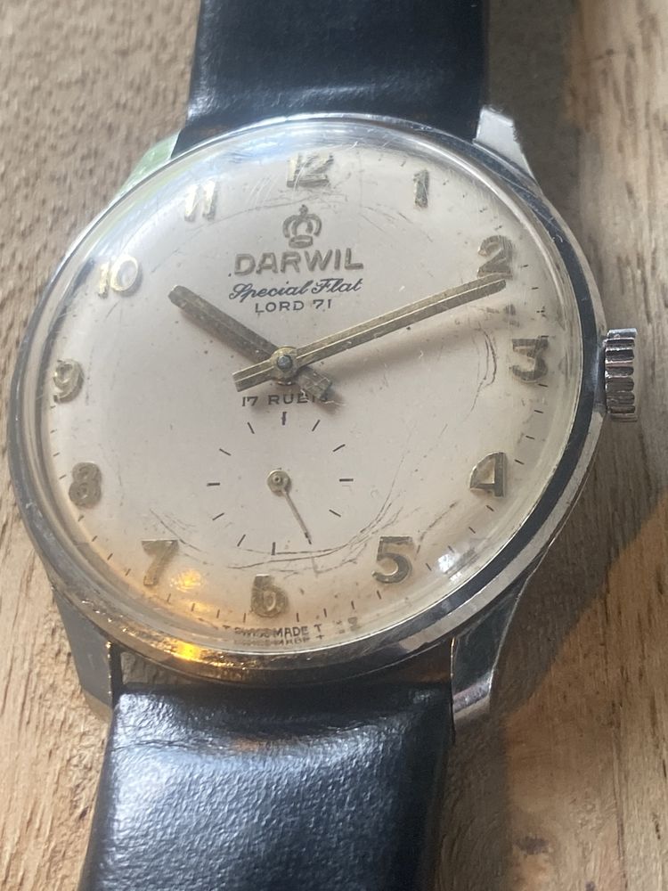 Zegarek Darwil Special Flat Lord 71 17 rubis Swiss Made nakręcany