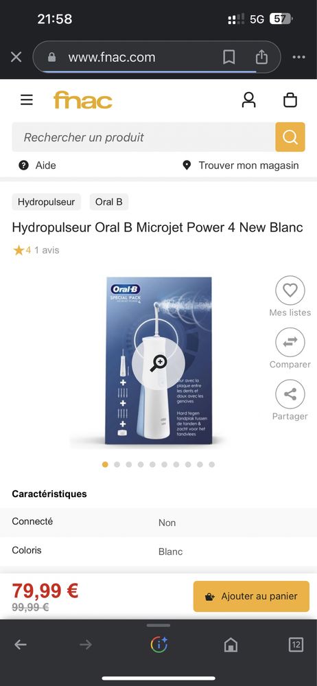 Зубная щетка Oral B special pack microjet power4