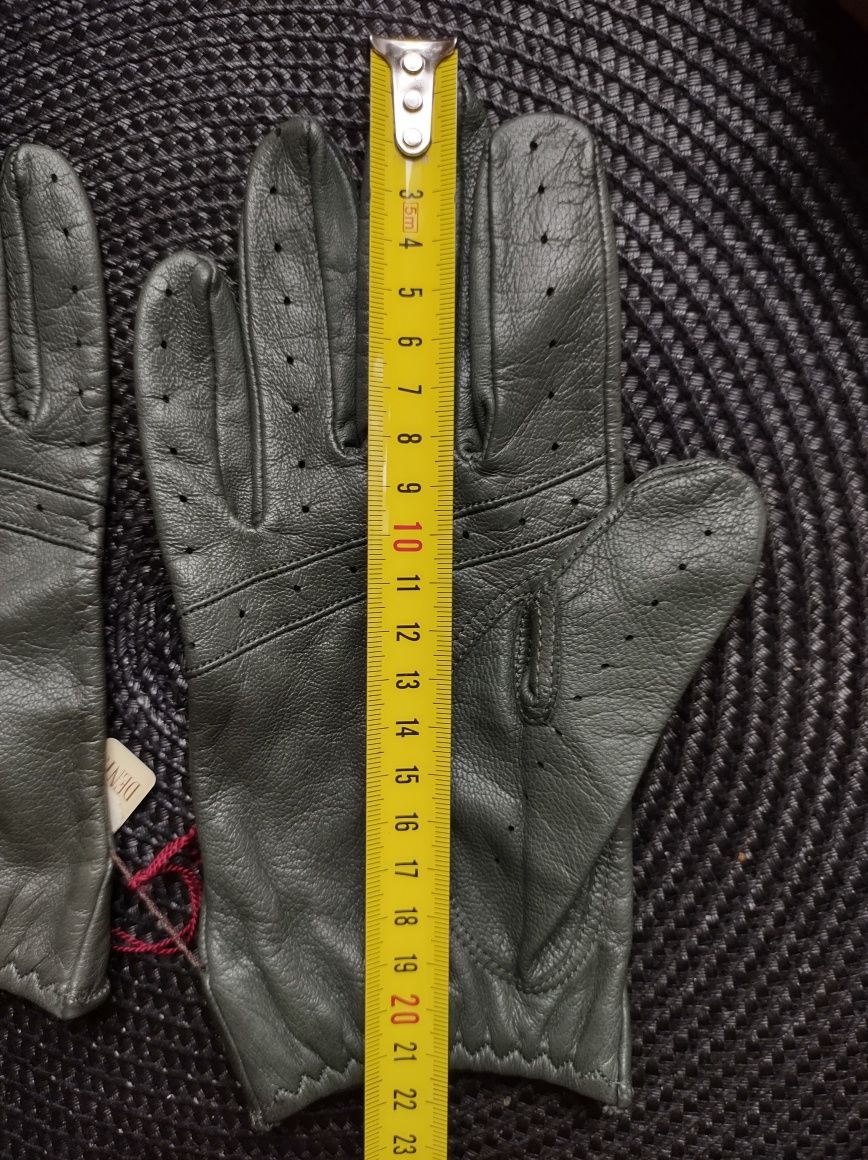 Dents rozmiar M męskie skórzane klasyczne rękawiczki samochodowe