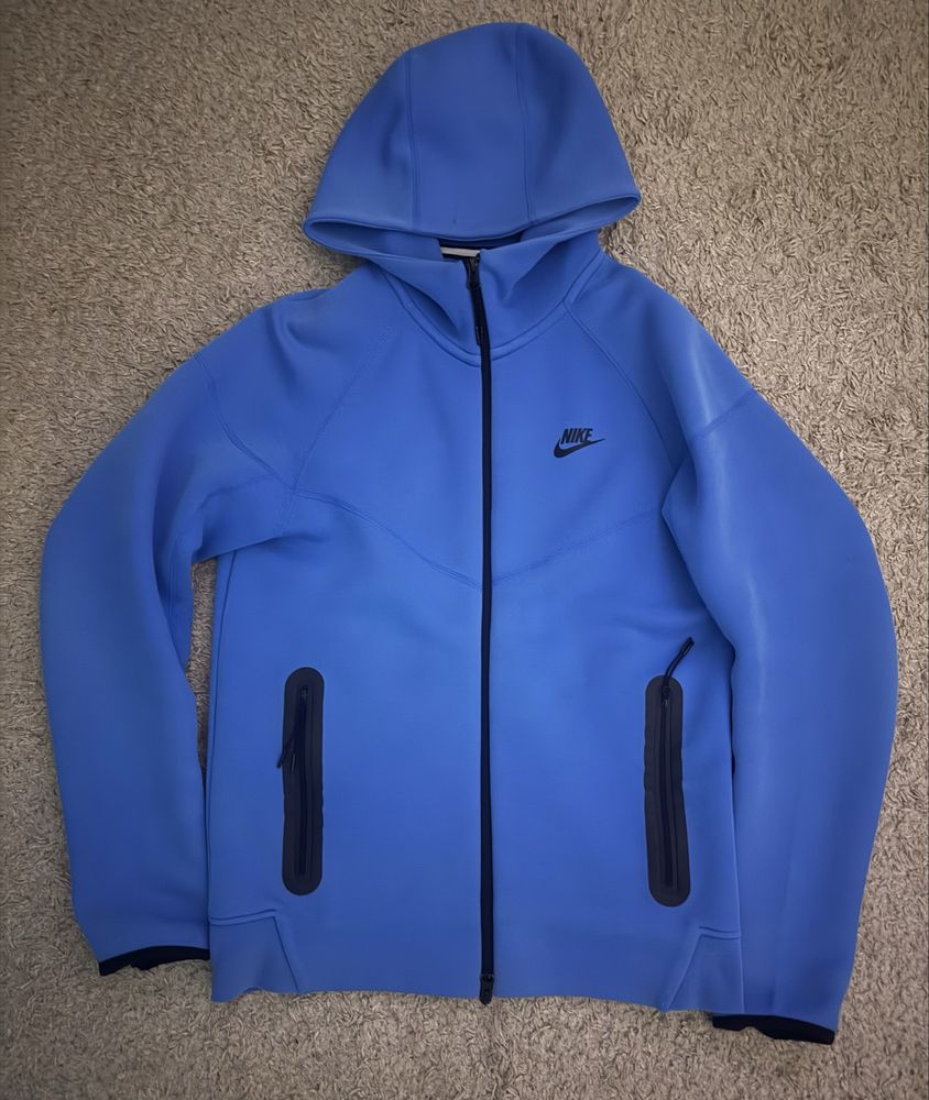 Nike Tech Fleece синій 2023 ОРИГІНАЛ зіпка