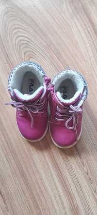 Buty dziewczęce Fila, różowe, jesień/zima