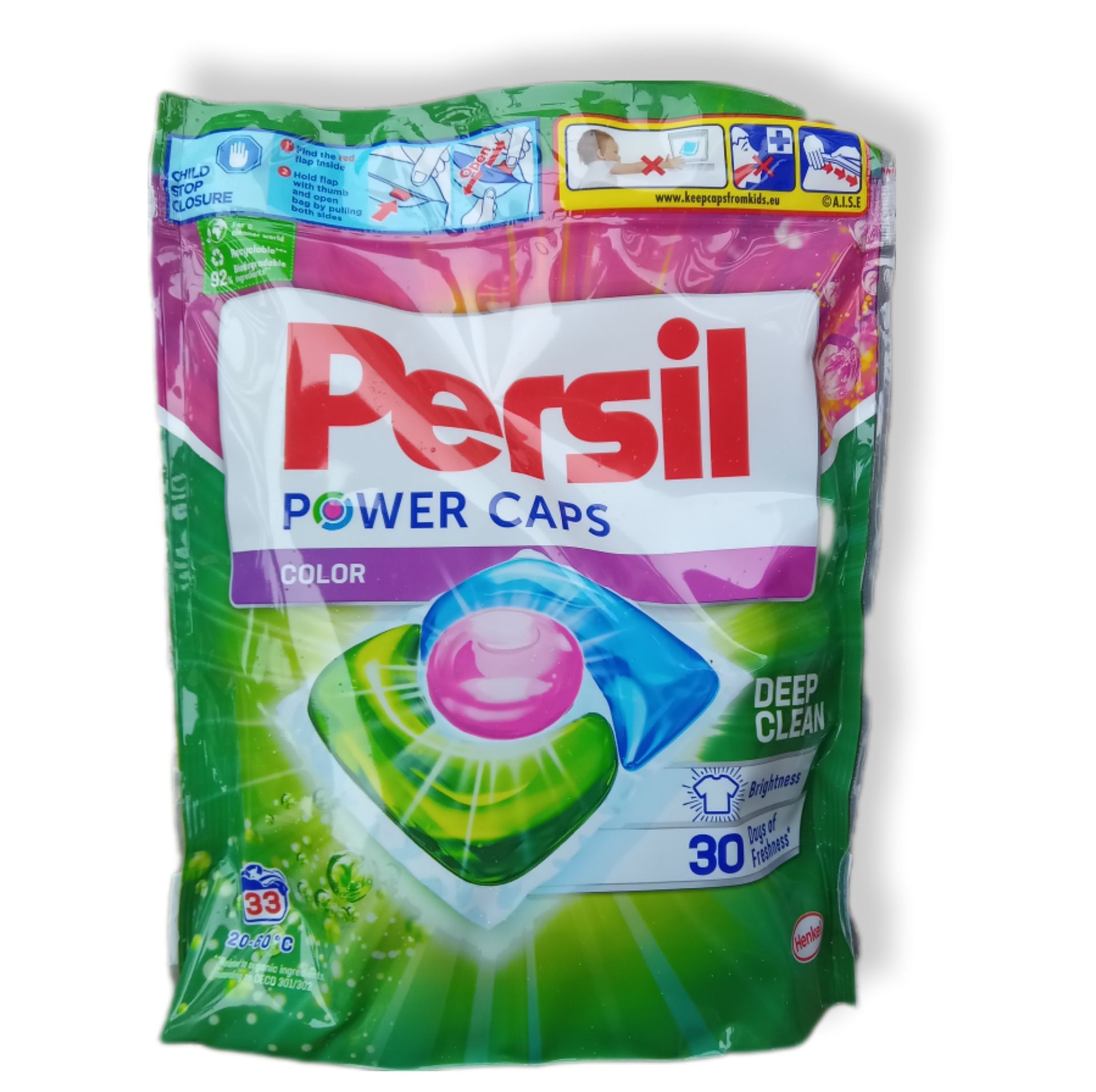 Капсули для прання Persil Power Caps Color Deep Clean 33 шт