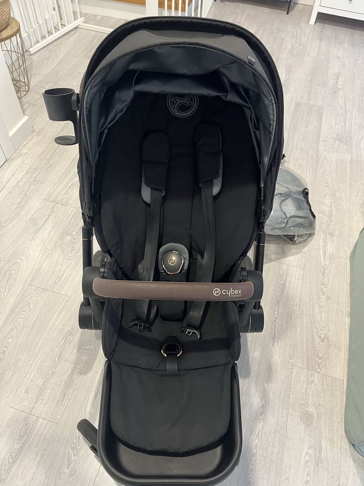 Cybex Priam 4.0 Deep Black Rose Gold wozek spacerowka folia kubek
