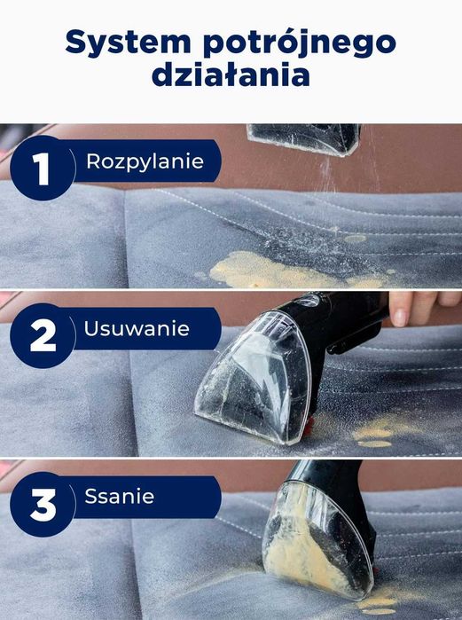 Profesjonalny odkurzacz piorący Bissell SpotClean C3 3619N dywan auto
