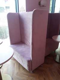 Sofa - loża różowa / łososiowa 150x118x50 (dostępne 4 szt.)