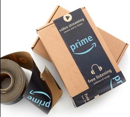 Taśma Pakowana Klejąca Papierowa Na Wodę Amazon Prime 50m