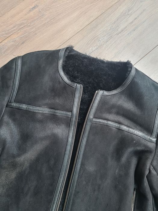 Isabel Marant kożuch naturalny płaszcz czarny S