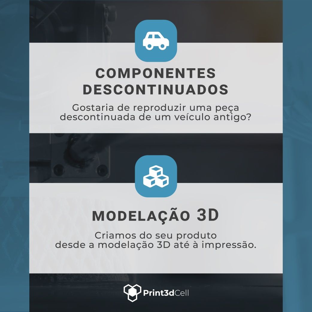 Serviços de Impressão e Scan 3D / Restauro Automóvel / Protótipagem