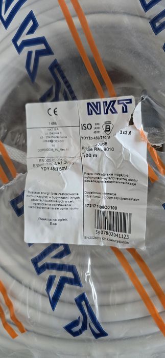 Przewod ntk 3×2.5 100mb