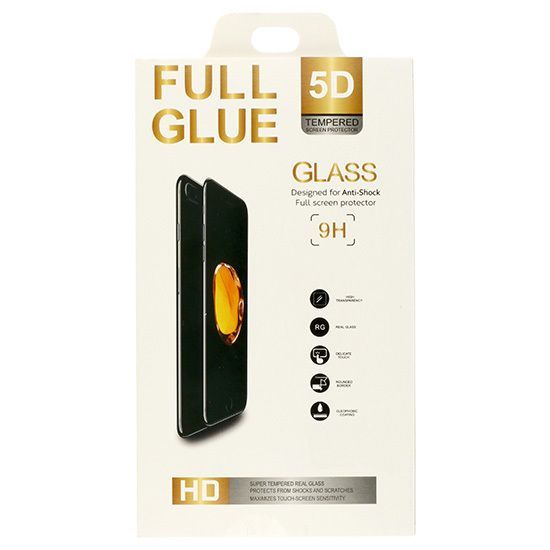 Hartowane Szkło Full Glue 5D Do Huawei Nova 7 Se/P40 Lite 5G Czarny