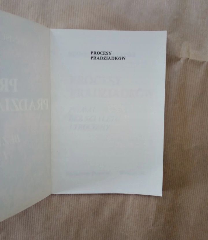 Książka "Procesy pradziadków"1982 Stanisław Milewski