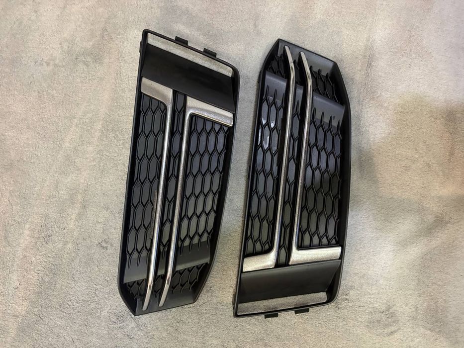 Нижні решітки бампера на Ауді а4 б9(2017р) s-line