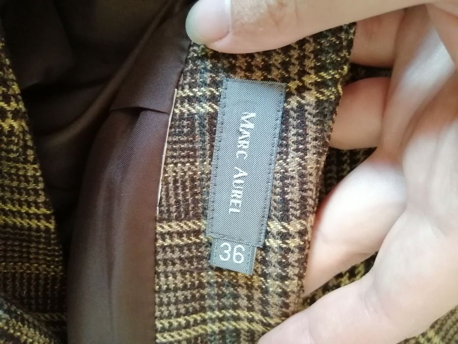 Marc Aurel шерстяна спідниця в клітинку