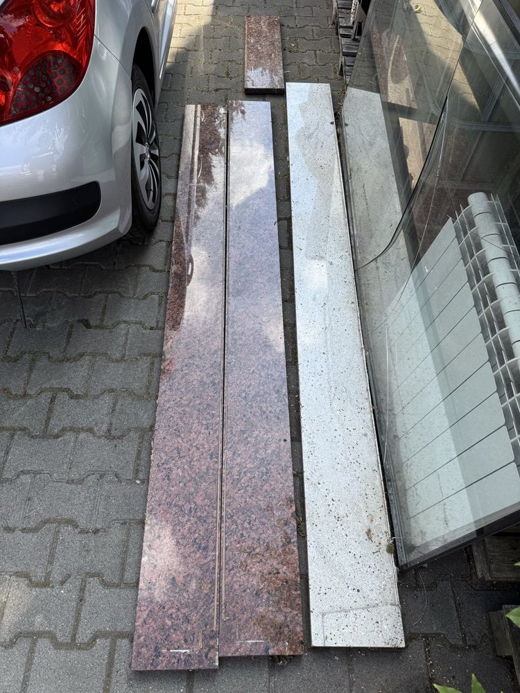 Parapety zewnetrzne/wewnetrzne granitowe