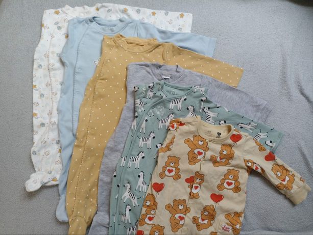 Pajace niemowlęce pajacyki piżamki rozmiar 68