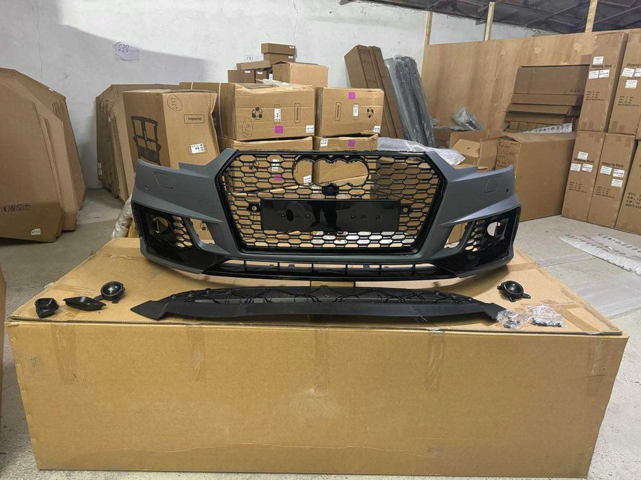 Передний бампер А4 ауді Бампер audi a4 B9 решетка AUDI RS4 15-19год