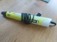 Długopis żółty 3d