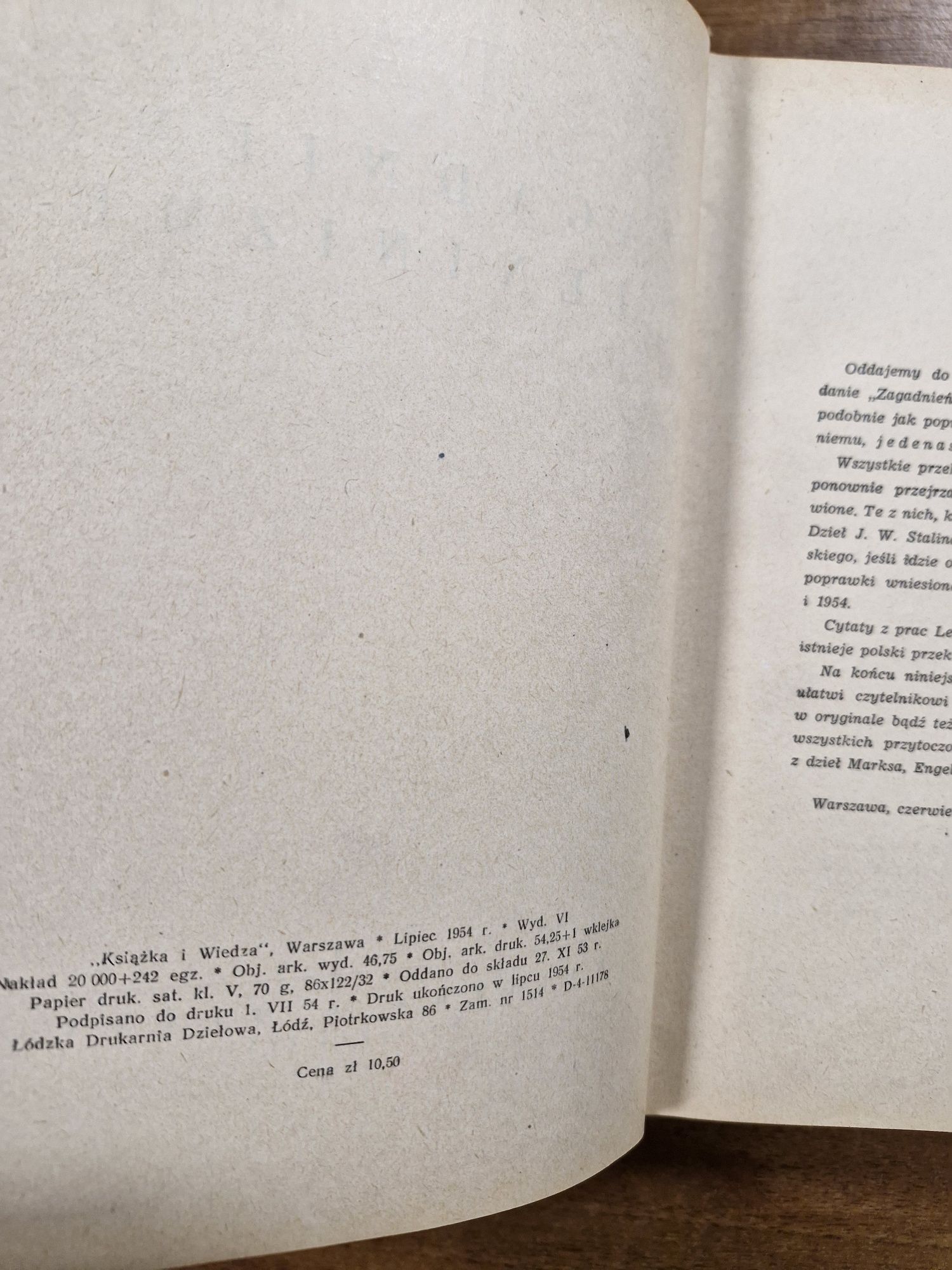 A830. "Zagadnienia Leninizmu" Józef Stalin