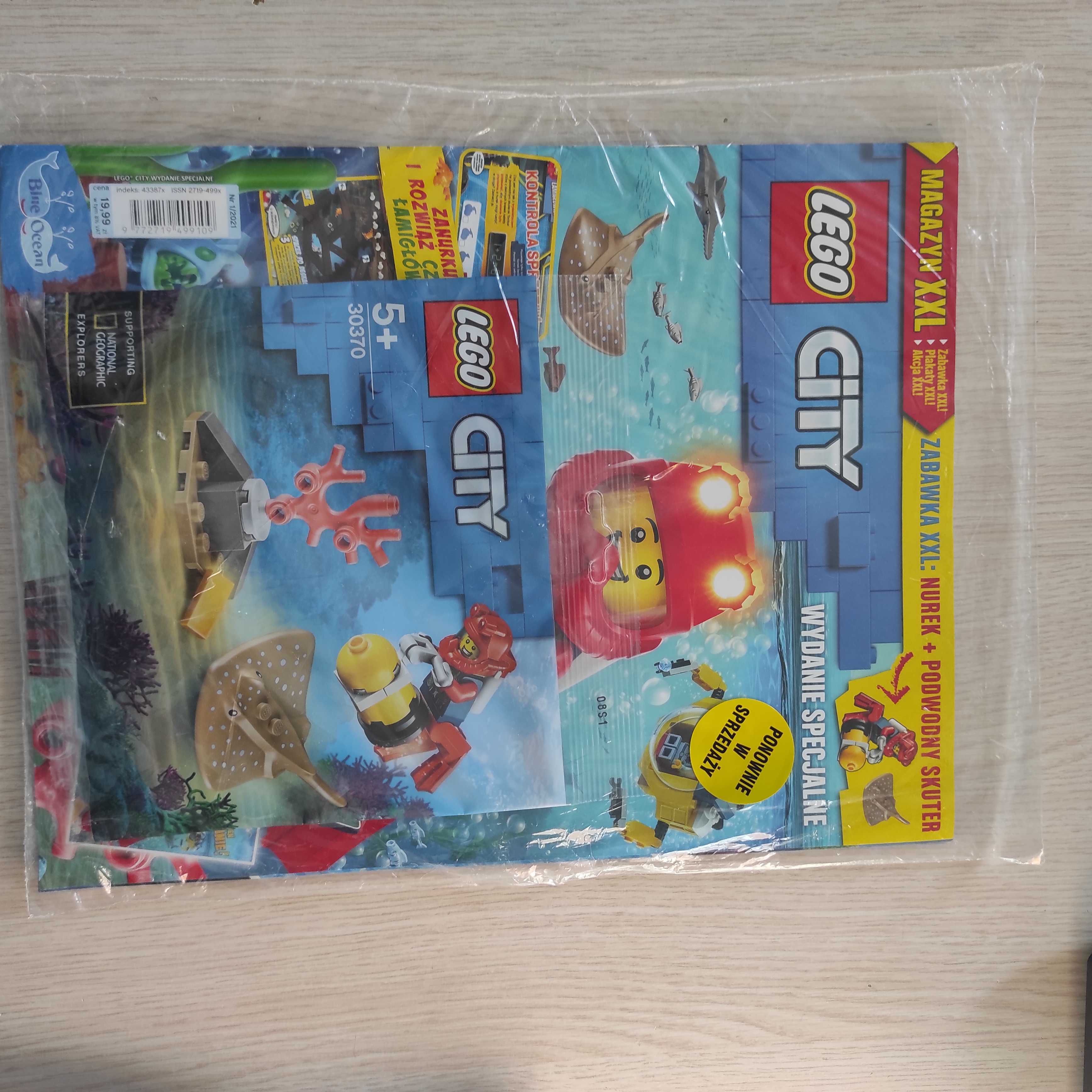 Lego City wydanie specjalne 1/2021 nurek, podwodny skuter, płaszczka