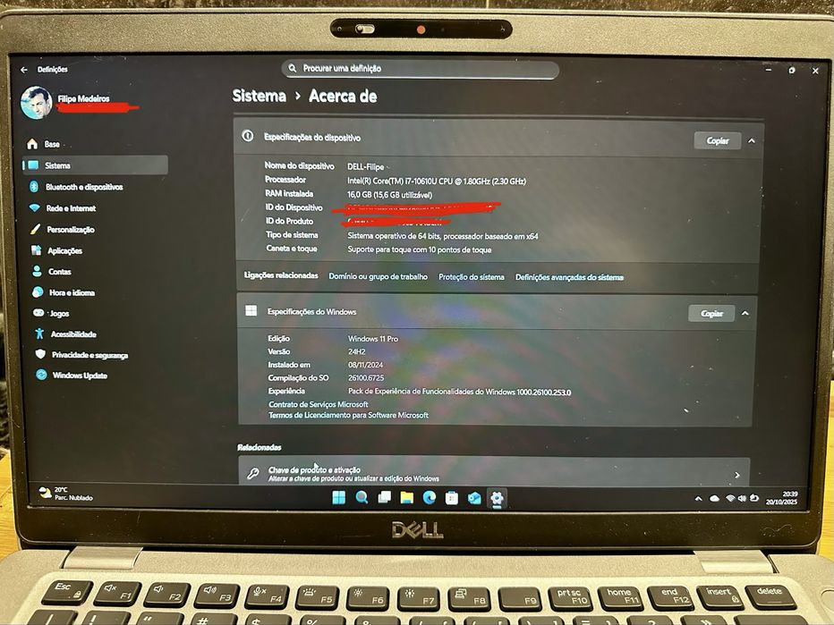 Dell Latitude 5410 14’’ - Core i7-10610U - 16GB - SSD 485 GB