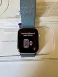 Apple Watch 9 45mm Silver Aluminum Winter Blue Sport Loop GPS Stan BDB