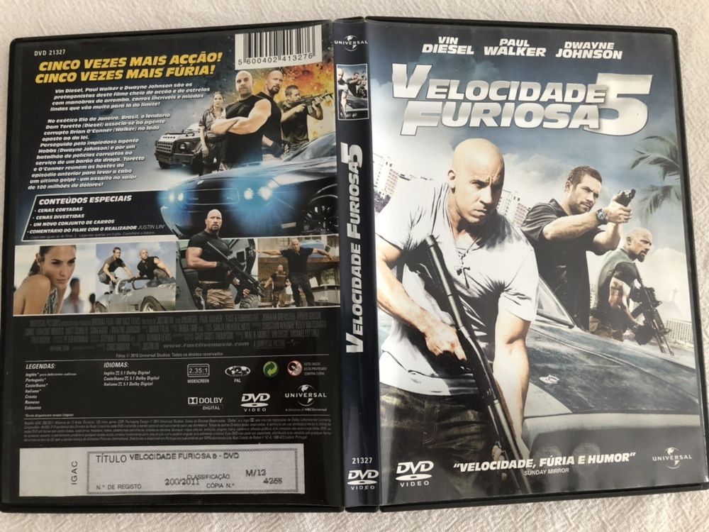 Heat Cidade sob Pressão Disco 9GB + Velocidade Furiosa 5 Edição Portuguesa - Fast Five