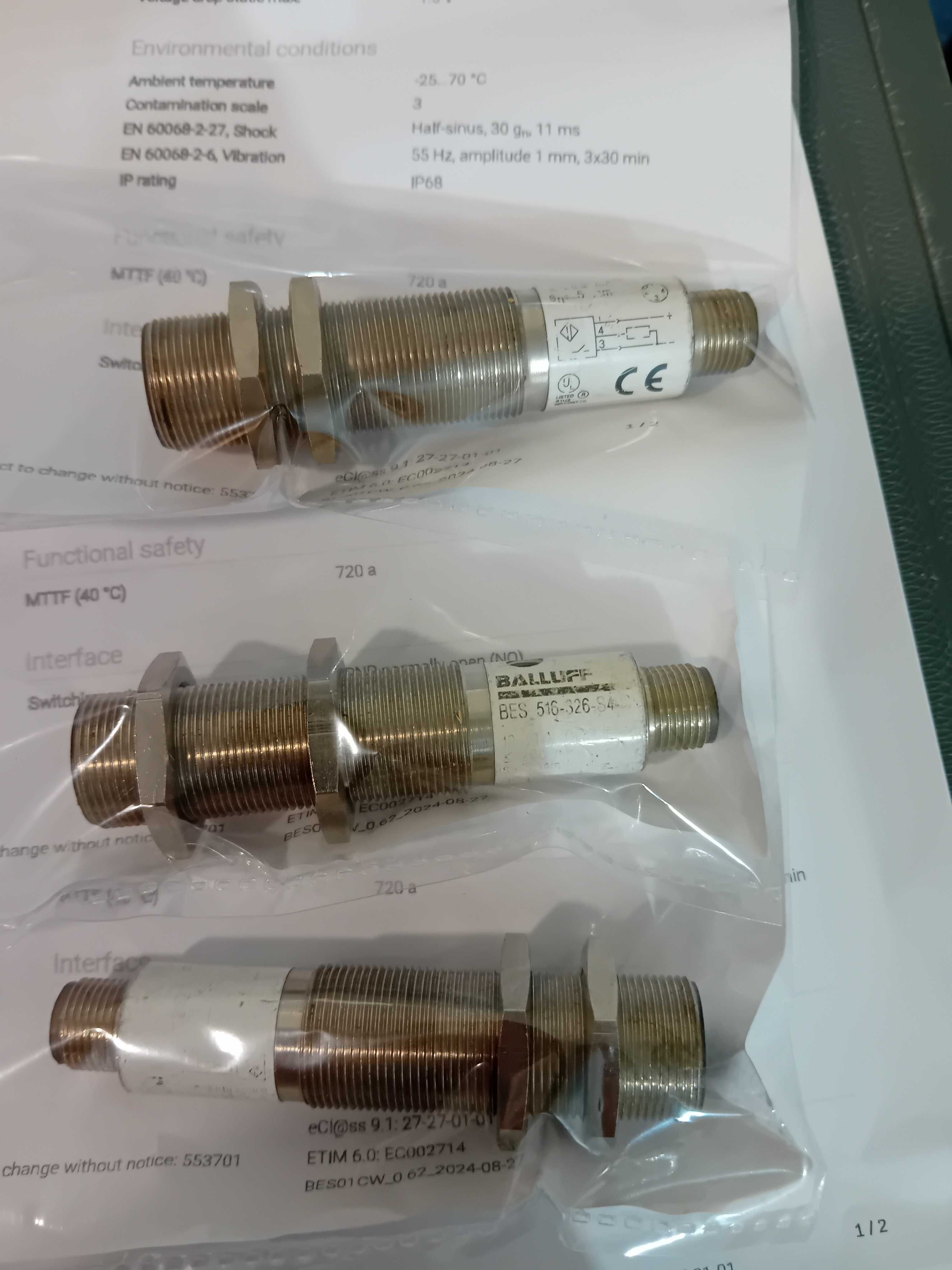 Sensor indutivo 18mm pnp 24vdc BALLUFF