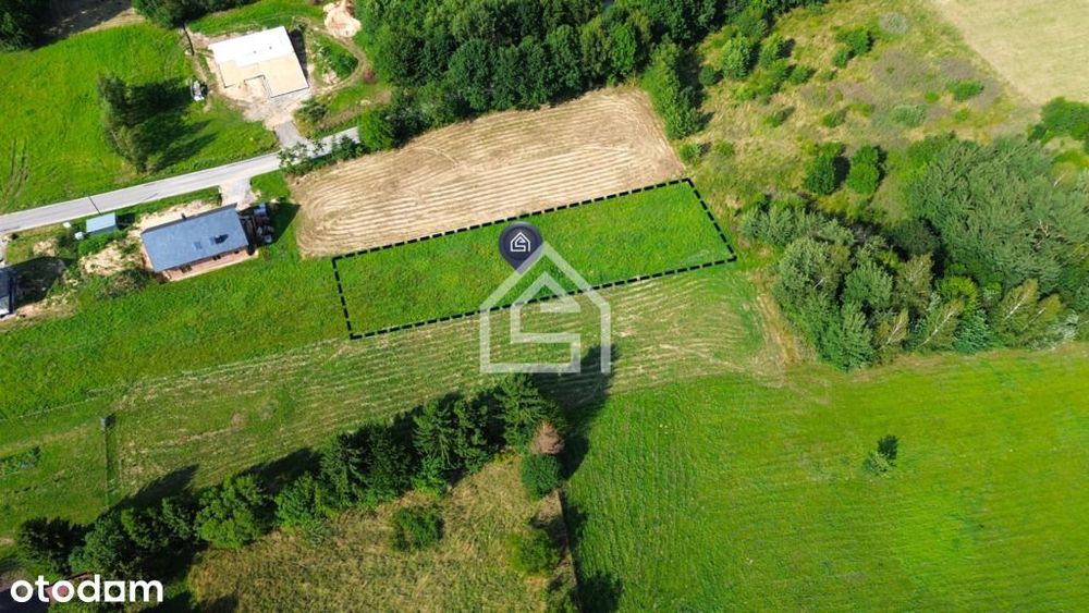 Budowlana działka w Łomnej - spokojna okolica